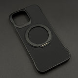 Carbon Fibre Metal Frame Case for iPhone Series | MagSafe Compatible Stand | Rugged Style Protection