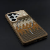 Carbon Fiber Pixel Grid MagSafe Case for Samsung Galaxy S26 Ultra