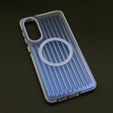 Smokey Matte MagSafe Case for Samsung Galaxy S25 Edge | Dual-Tone Vertical Grid Finish