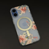Floral MagSafe Clear Case for iPhone 17 | Anti-Yellow Botanical Back Cover