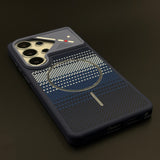 Carbon Fiber Pixel Grid MagSafe Case for Samsung Galaxy S26 Ultra