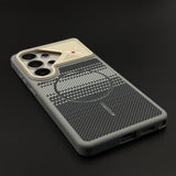 Carbon Fiber Pixel Grid MagSafe Case for Samsung Galaxy S26 Ultra