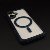 Transparent MagSafe Bumper Case for iPhone 17 | Metal Frame Shockproof Clear Back Cover