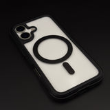 Transparent MagSafe Bumper Case for iPhone 17 | Metal Frame Shockproof Clear Back Cover