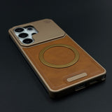 Luxury Leather MagSafe Case for Samsung Galaxy S26 Ultra | AeroFlex Hard Borderless Design