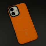 Tech Pattern Leather MagSafe Mobile Case Cover for iPhone 17 | Slim Protection