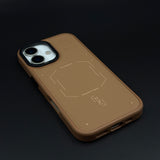 Tech Pattern Leather MagSafe Mobile Case Cover for iPhone 17 | Slim Protection