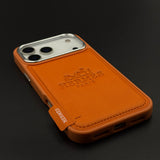 HMS Paris Embossed Leather Case for iPhone 17 Series