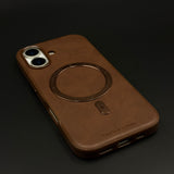 Super Magnetic Magsafe PU Leather Case for iPhone 17 | Premium Grip & Sleek Design