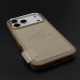 HMS Paris Embossed Leather Case for iPhone 17 Series