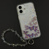 Bow & Butterfly Bloom Confetti Floating Mobile Case Cover for iPhone 17