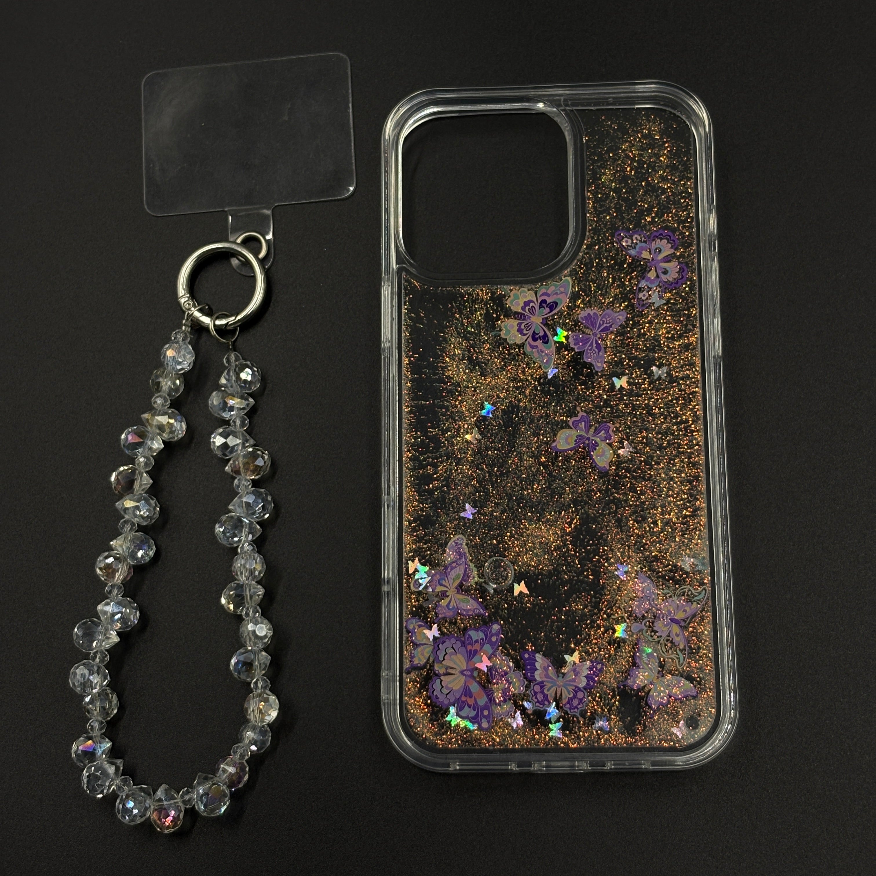 Bow & Butterfly Bloom Confetti Floating Mobile Case Cover for iPhone