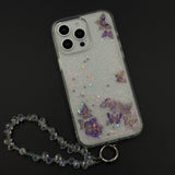 Bow & Butterfly Bloom Confetti Floating Mobile Case Cover for iPhone