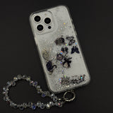Bow & Butterfly Bloom Confetti Floating Mobile Case Cover for iPhone