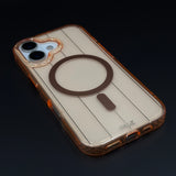 Smokey MagSafe Transparent Mobile Case Cover for iPhone 17 | Anti‑Yellow Line Design Back