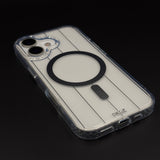 Smokey MagSafe Transparent Mobile Case Cover for iPhone 17 | Anti‑Yellow Line Design Back