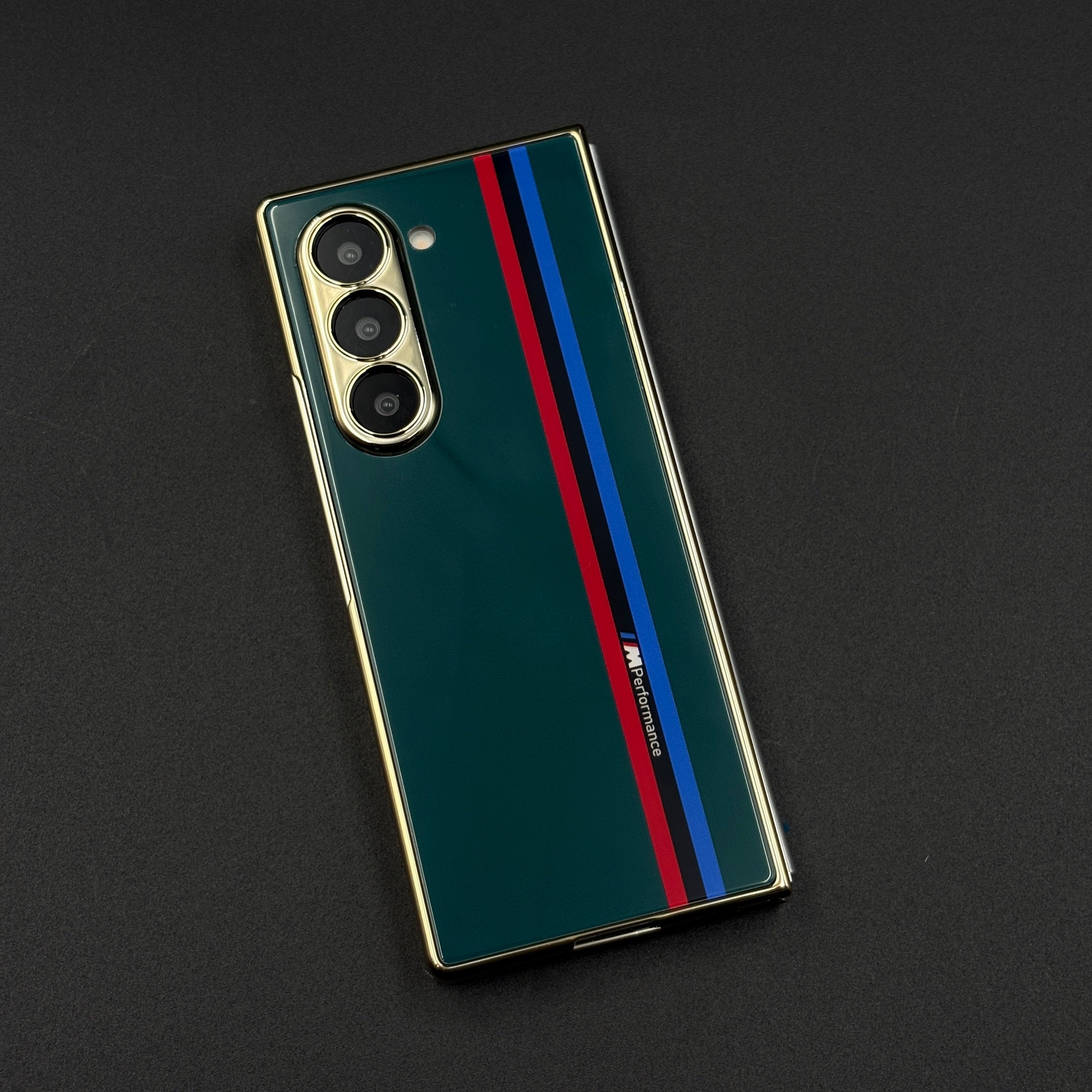 Premium Glass Case for Samsung Galaxy Z Fold 6 | Chrome Finish Frame | Exclusive Luxury Protection