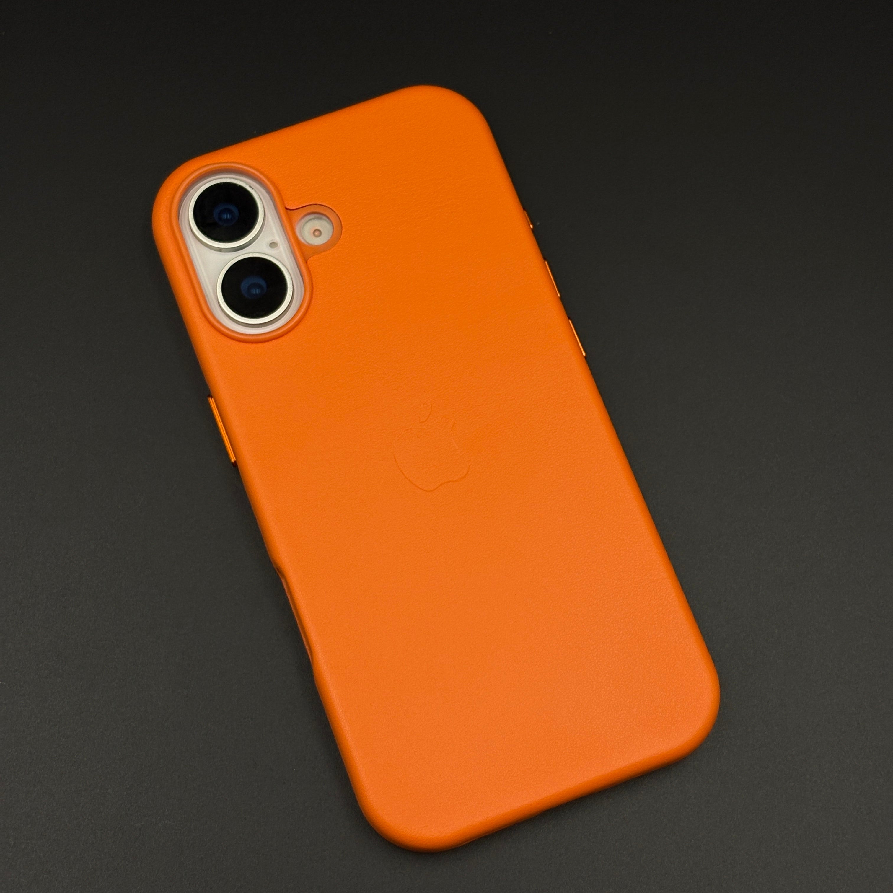 Minimalist Leather Logo Phone Case Cover for iPhone 17 | Slim Premium Everyday Protection