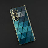 Premium Glass Case for Samsung Galaxy Z Fold 6 | Chrome Finish Frame | Exclusive Luxury Protection
