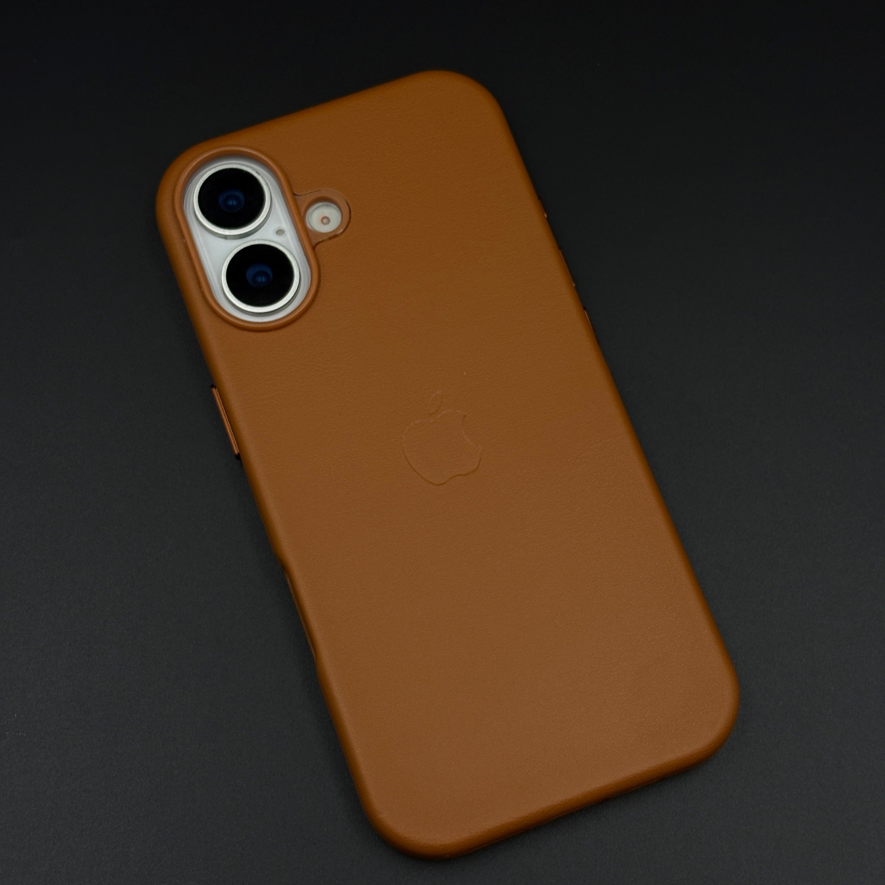 Minimalist Leather Logo Phone Case Cover for iPhone 17 | Slim Premium Everyday Protection