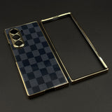 Premium Glass Case for Samsung Galaxy Z Fold 6 | Chrome Finish Frame | Exclusive Luxury Protection