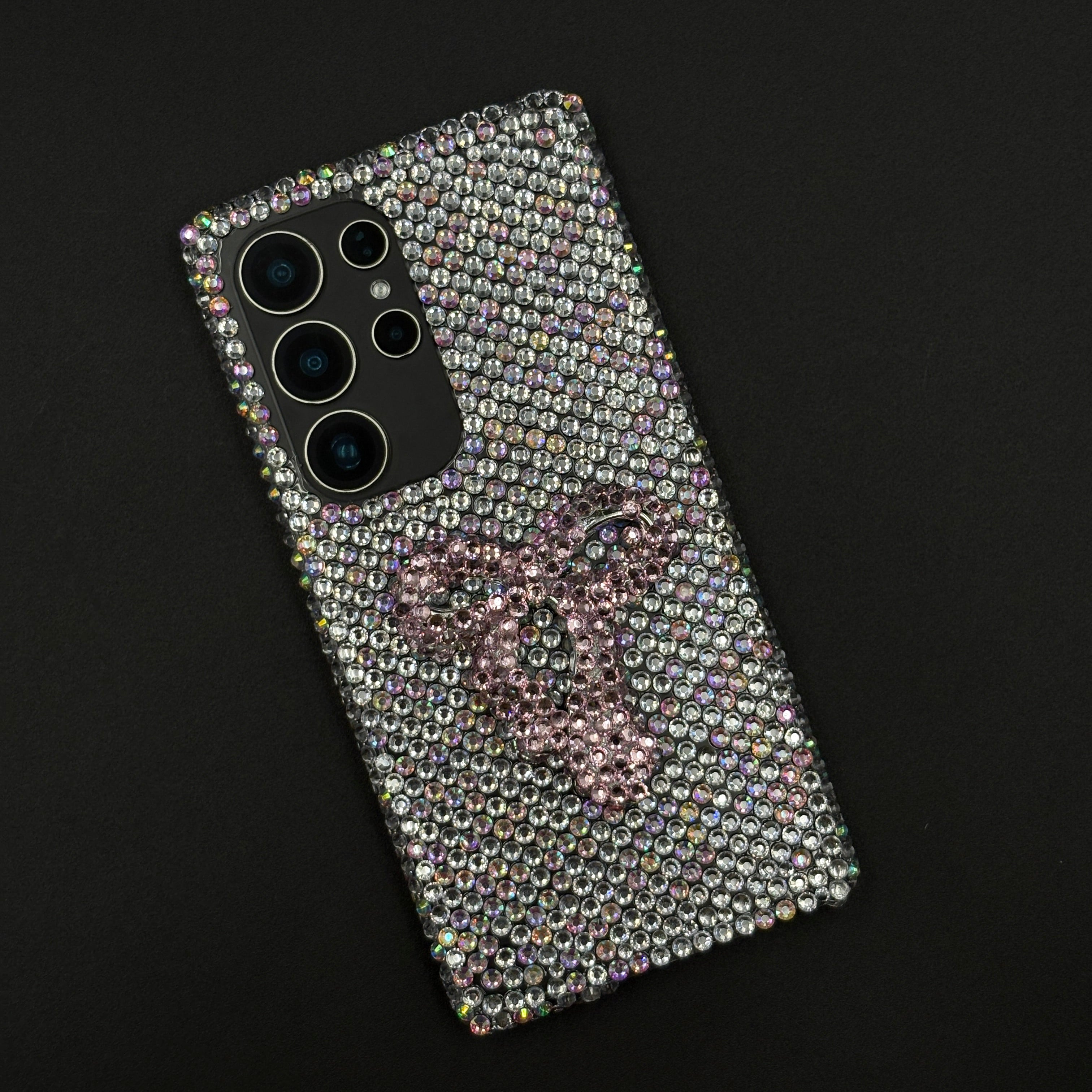 Crystal Bow Diamond Case for Samsung Galaxy S25 Ultra | Luxe Full-Cover Rhinestone Design