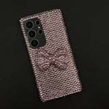 Crystal Bow Diamond Case for Samsung Galaxy S25 Ultra | Luxe Full-Cover Rhinestone Design