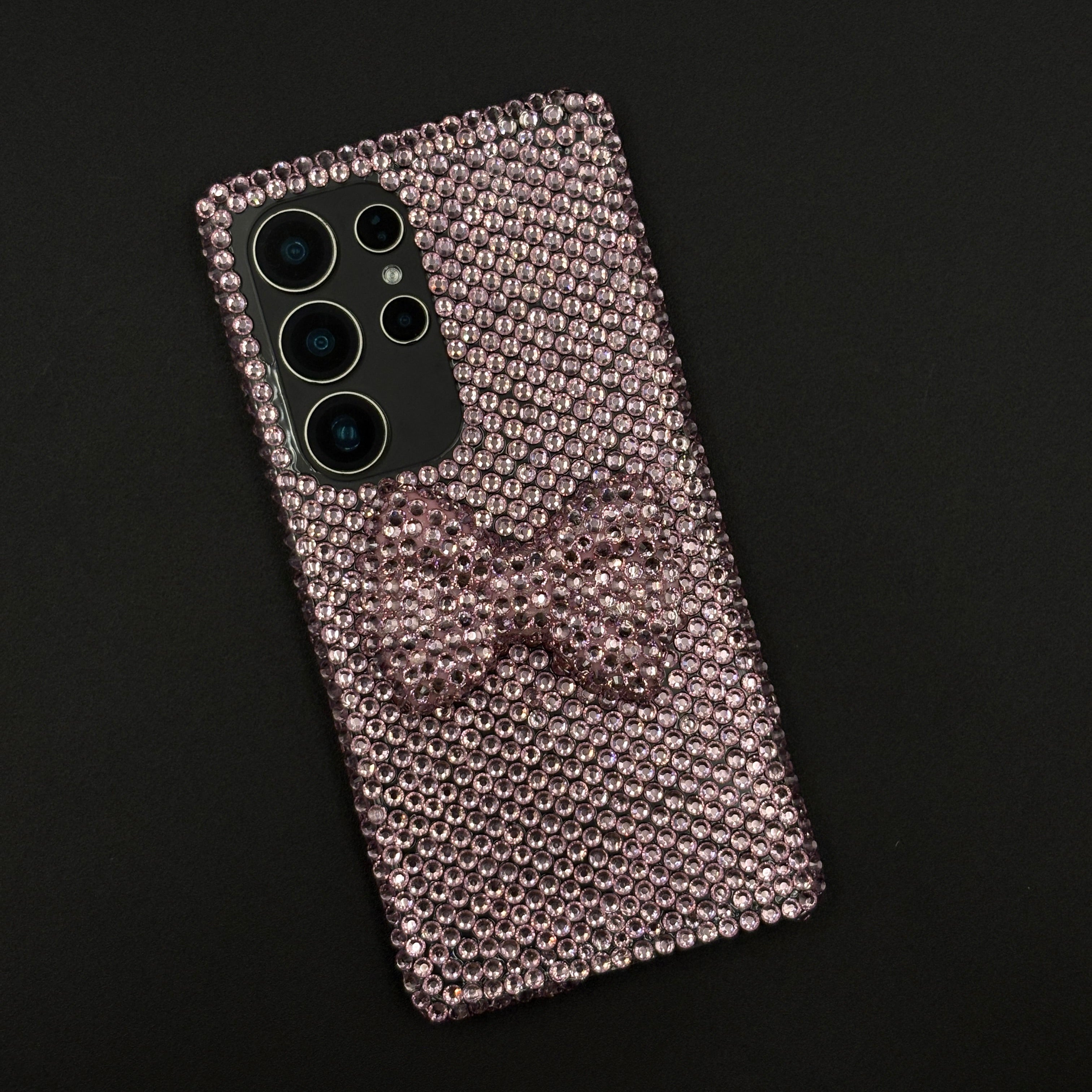 Crystal Bow Diamond Case for Samsung Galaxy S25 Ultra | Luxe Full-Cover Rhinestone Design
