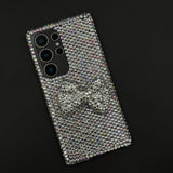 Crystal Bow Diamond Case for Samsung Galaxy S25 Ultra | Luxe Full-Cover Rhinestone Design