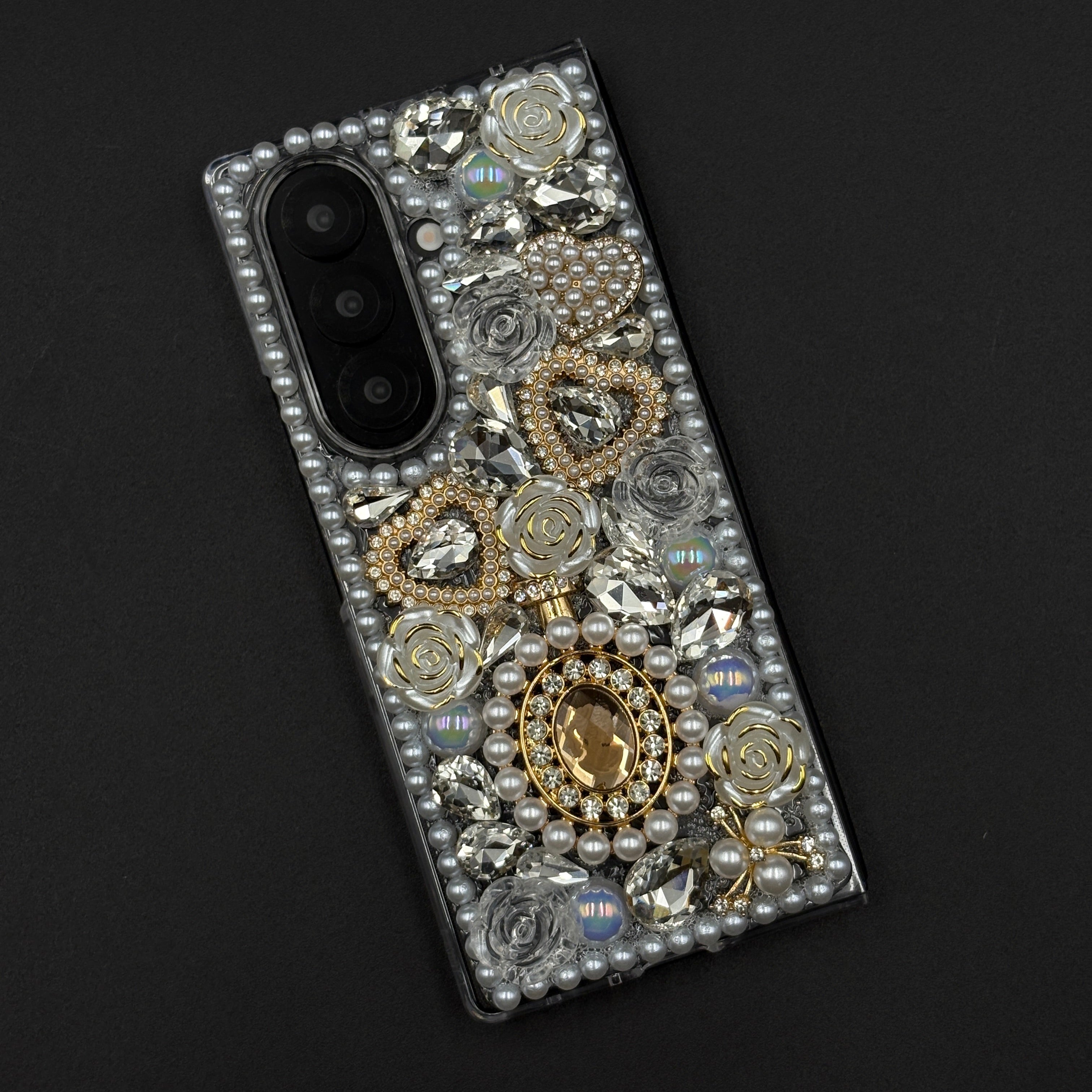 Samsung Galaxy Z Fold 7 Queen Perfume Bottle Rhinestone Diamond Case
