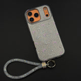 Bow Sparkle Glitter Case with Sling for iPhone 17 Series and Cute Carry Strap