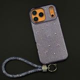 Bow Sparkle Glitter Case with Sling for iPhone 17 Series and Cute Carry Strap