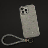 Bow Sparkle Glitter Case with Sling for iPhone and Cute Carry Strap