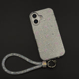 Bow Sparkle Glitter Case with Sling for iPhone 17 and Cute Carry Strap