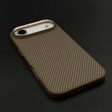 Carbon Fiber Texture Mobile Case Cover with Hidden MagSafe for iPhone 17 Air
