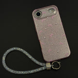 Bow Sparkle Glitter Case with Sling for iPhone 17 Air and Cute Carry Strap