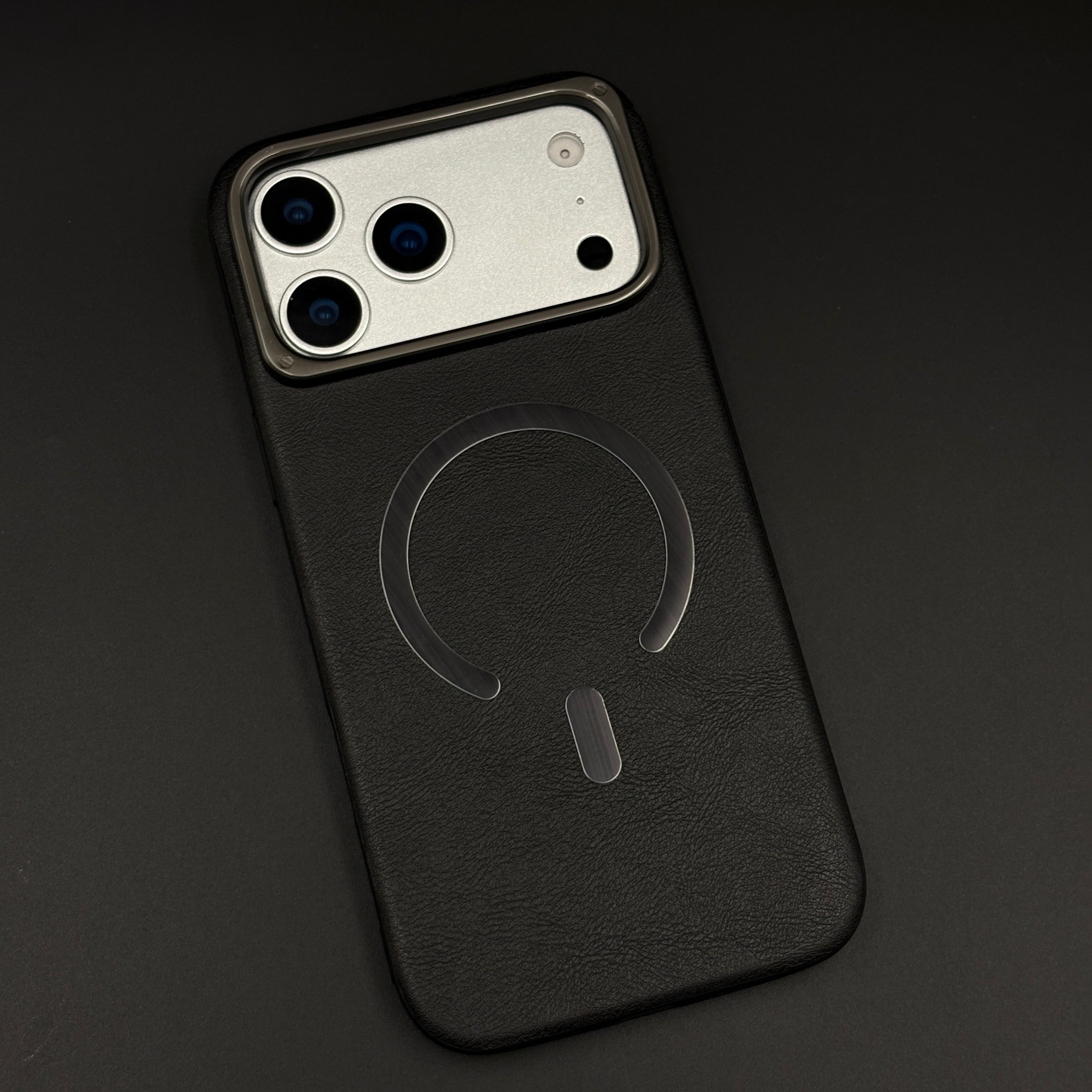 Leather MagSafe Mobile Case Cover for iPhone 17 Series | Slim Protective Back