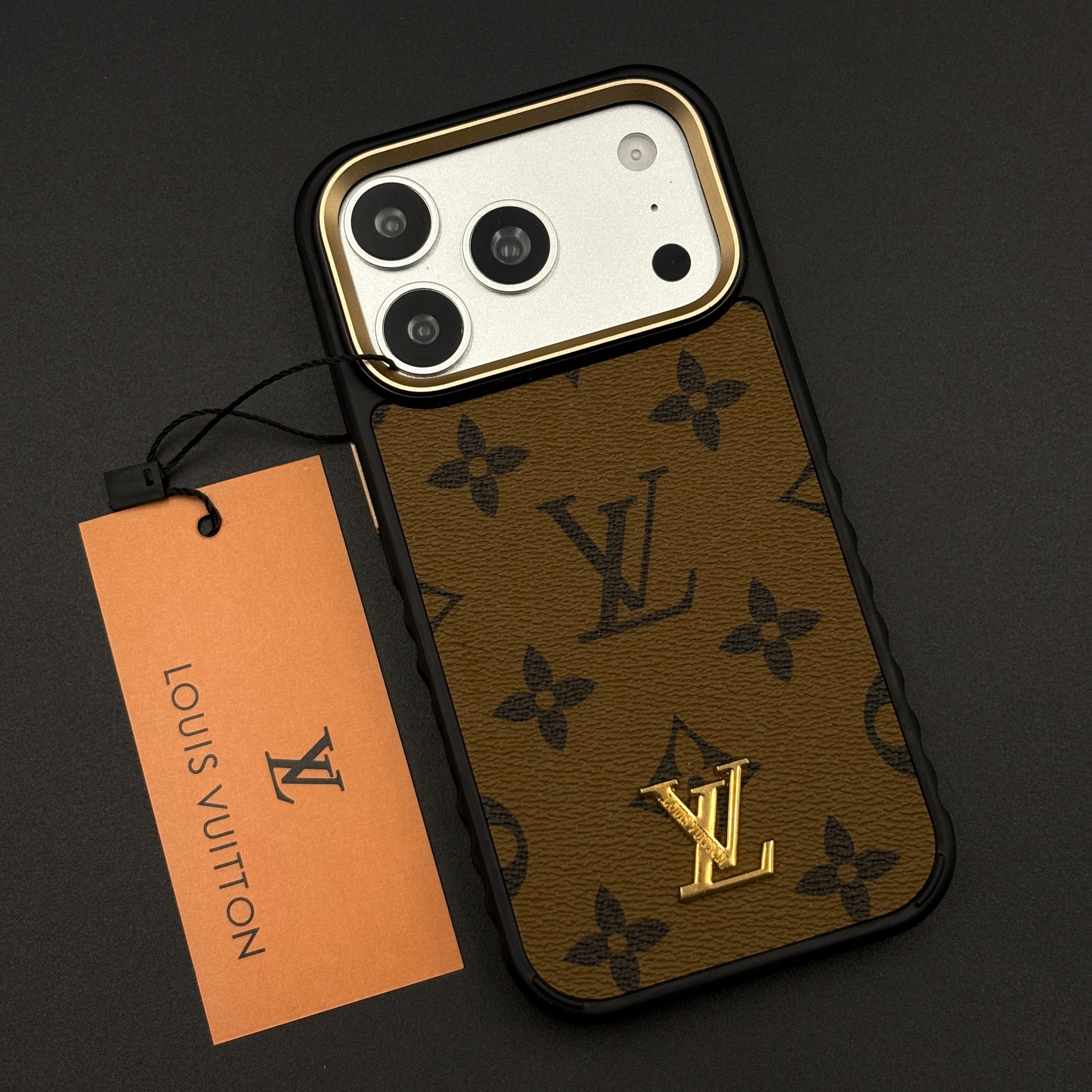 Luxury Fashion Brand Classic Monogram Case for iPhone 17 Series with Signature Heritage Logo