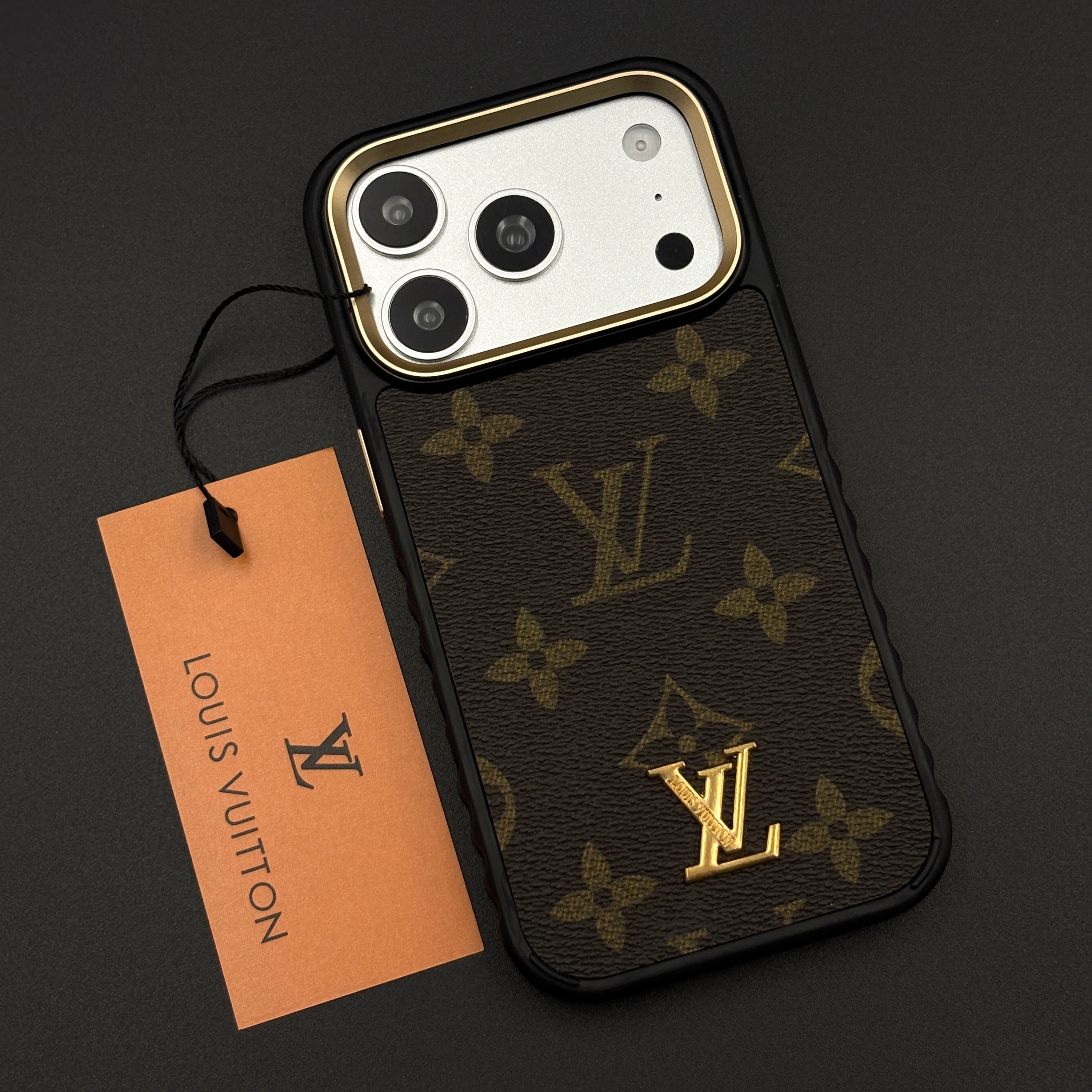 Luxury Fashion Brand Classic Monogram Case for iPhone 17 Series with Signature Heritage Logo