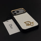 CD Embossed Jeweled Style Emblem Case for iPhone 18 Pro with Premium Textured Finish