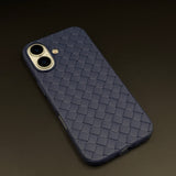 Woven Leather Mobile Case Cover for iPhone 17 | Basket Weave Slim Protection