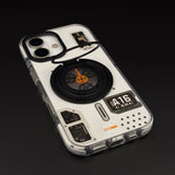 Metal Rotating Stand MagSafe Case for iPhone 17 | Futuristic Tech Gear Ring Kickstand