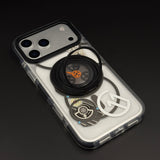 Metal Rotating Stand MagSafe Case for iPhone 17 Series | Futuristic Tech Gear Ring Kickstand