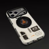 Metal Rotating Stand MagSafe Case for iPhone 17 Series | Futuristic Tech Gear Ring Kickstand