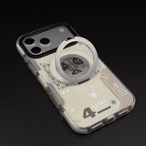 Metal Rotating Stand MagSafe Case for iPhone 17 Series | Futuristic Tech Gear Ring Kickstand