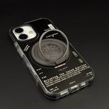 Metal Rotating Stand MagSafe Case for iPhone 17 | Futuristic Tech Gear Ring Kickstand