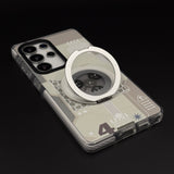 Metal Rotating Stand MagSafe Case for Samsung Galaxy S25 Ultra | Futuristic Tech Gear Ring Kickstand