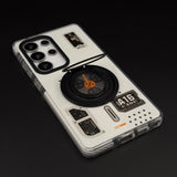 Metal Rotating Stand MagSafe Case for Samsung Galaxy S25 Ultra | Futuristic Tech Gear Ring Kickstand