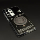 Metal Rotating Stand MagSafe Case for Samsung Galaxy S25 Ultra | Futuristic Tech Gear Ring Kickstand