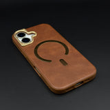 Leather MagSafe Mobile Case Cover for iPhone 17 | Slim Protective Back